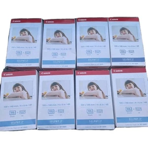 8PK Canon KP-108IN Color Ink Paper Set 4x6 for Canon Selphy CP1200 CP1300 CP1500 - Photo 1/4