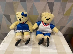 Hallmark Kiss Kiss Plush Bears 2002 Winter Olympics Games 11" (Magnetic Noses) - Picture 1 of 5