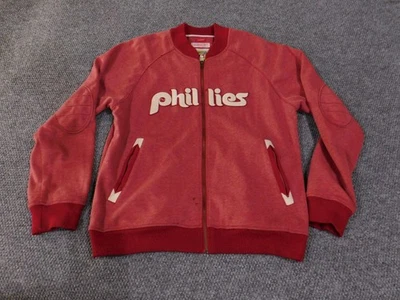 Vintage Philadelphia Phillies Jacket Mens XL MLB Baseball Cooperstown Collection - Image 1 of 4