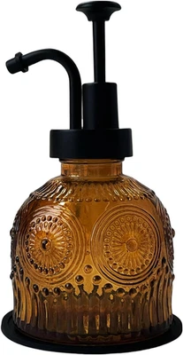 Vintage Soap Dispenser for Bathroom,Glass Kitchen Soap Dispenser with Pump,Farmh - Image 1 of 4