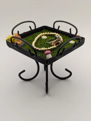 Hada Fantasía Mini Cottagecore Decorado Cerámica Baratija Joyería Bandeja Foto 1 de 3