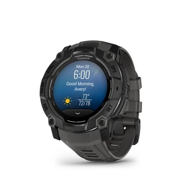 Garmin Instinct 3 AMOLED 50mm 4 GB 1.3 Zoll Fitnesstracker Bluetooth Schwarz - Bild 1 von 4