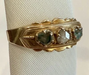 Old mine cut diamond ring 1888 - Picture 1 of 4