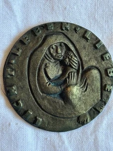 Colgante de bronce medalla pastoral militar católica 1985. Stalingradmadonna - Imagen 1 de 6