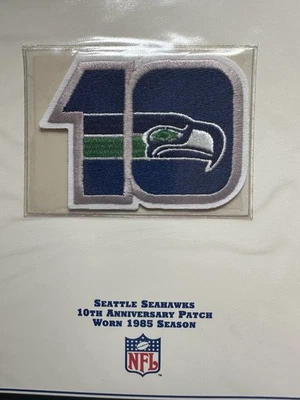 Seattle Seahawks 10th Patch Willabee Ward Anniversary Patch Collection NFL Card - Image 1 of 3