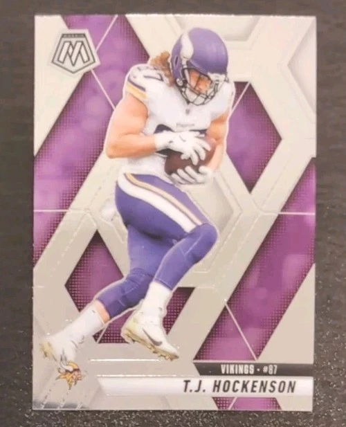 T.J. Hockenson #117 2025 Panini Mosaic Football Base Card Minnesota Vikings - Image 1 of 3