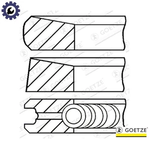 4x PISTON RING KIT 08-287200-00 STD FOR 4D65 T 1.8L 4cyl - Picture 1 of 9