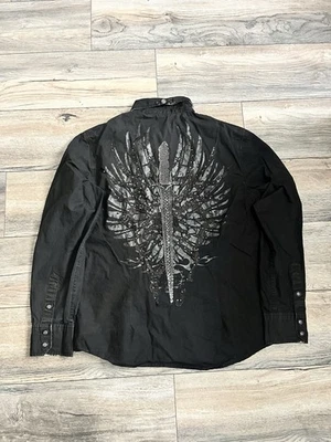 Y2K Cámara de los Lores Abotonada Manga Larga Hombre Talla L Foto 1 de 4