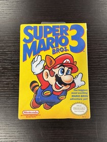 1990 NINTENDO SUPER MARIO BROS. 3 SIGILLATO IN FABBRICA NES SIGILLO OVALE NUOVO MENTA *LEGGI*