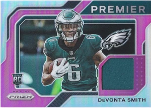 2021 Panini Prizm DeVonta Smith RC #PJ-5 Rookie Premier Maglie Rosa Parallelo - Foto 1 di 2
