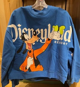 DisneyParks Disneyland Resort Goofy Back to Front Pullover Sweatshirt Sz L NWT - Picture 1 of 2