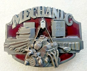 1987 Siskiyou Buckle Co. Mechanic Belt Buckle USA - Picture 1 of 11