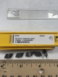 KENNAMETAL NT2R KC5010 TOP NOTCH THREAD INSERTS 5 PCS 1796049 , USA - Picture 1 of 5