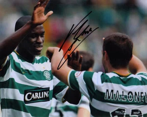 CELTIC: MARC-ANTOINE FORTUNE SIGNED 10x8 ACTION PHOTO+COA - Imagen 1 de 1