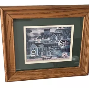 Charles Wysocki Sunset Bay Oyster House Jim's Fish Inn Cape Cod Art Print 10x12 - Picture 1 of 10
