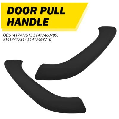 2X Black Inner Door Pull Handle Cover Trim For BMW X1 X2 F48 F49 F39 2016-2020 - Image 1 of 4