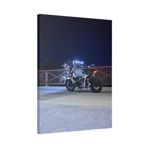 BMW Inspired R Nine T High Resolution Museum Quality Vertical Motorcycle Canvas - Picture 1 of 10