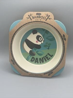 Bamboo Crew Personalised Named Bowls DANIEL History & Heraldry Children's