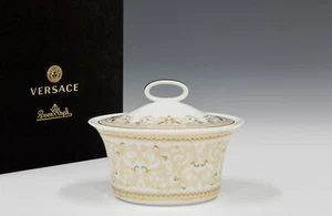 VERSACE BY ROSENTHAL, GERMANY "MEDUSA GALA" SUGAR BOWL, COVERED. STUNNING! - Picture 1 of 3