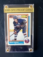 MIKE BOSSY  New York Islanders 1986-87 OPC  Blank Back