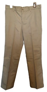 Boy's Dickies Khaki Pants Sz 20.5 Classic Straight Leg Flat Front Tan Schoolwear - Picture 1 of 11