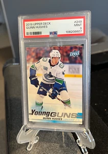 Quinn Hughes 2019 Upper Deck Young Guns Rookie PSA 9 como nuevo - Vancouver Canucks - Imagen 1 de 2