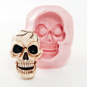 Molde Silicona Calavera Grande - Chocolate Seguro para Alimentos - Jabón, Cera, Resina, Arcilla (557) - Imagen 1 de 12