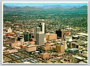 Postcard Aerial View of the Phoenix Arizona Skyline - Bob Petley - Picture 1 of 2
