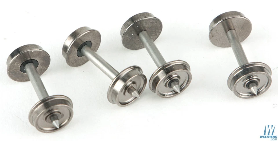 NEW Walthers Proto 33 Turned Metal Wheelsets w/Metal Axles (100) HO FREE US SHIP - Image 1 of 2