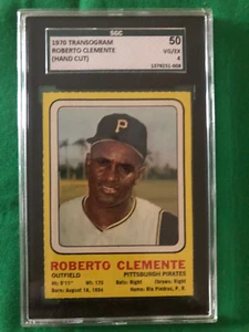 Transograma Roberto Clemente 1970 en muy buen estado SGC 50 *raro* - Imagen 1 de 5