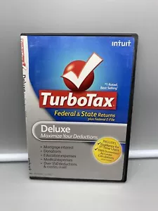TurboTax Deluxe 2010 Federal + e-File Flawless/Tested - Picture 1 of 3