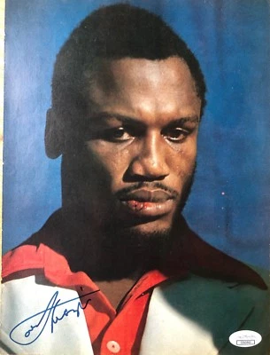Joe Frazier signed Color Magazine Photo JSA COA Boxing HOF B336 - Image 1 of 2