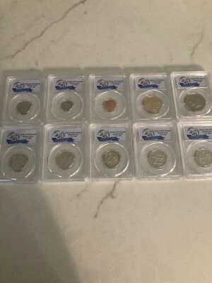 2017 S PCGS 70 first day of issue 10 Pc Enhanced Unc Set w/case 1 Of 1000 - Image 1 of 4