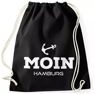 Turnbeutel Moin Hamburg Anker Moonworks® - Bild 1 von 9