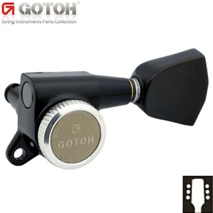 Sintonizadores de bloqueo GOTOH SG381-MGT-04 3x3 MAGNUM BLOQUEO teclas 16:1 piedra angular - NEGRO - Imagen 1 de 2