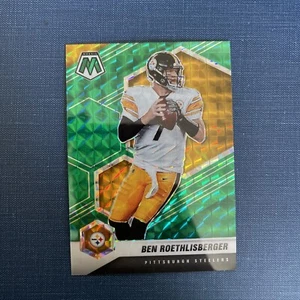 2021 Mosaic Ben Roethlisberger Reactive Green Prizm #166 Steelers - Picture 1 of 2