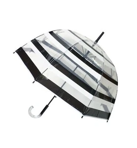 Transparent Umbrella With Stripes - Picture 1 of 2