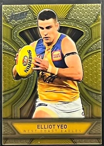 2025 AFL ELLIOT YEO LUMINOUS DRAGON SCALES GOLD EAGLES CARD #LDG204 d#001/399 - Picture 1 of 2