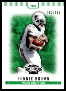 2007 Topps Triple Threads Emerald Ronnie Brown 182/199 Miami Dolphins #39 - Picture 1 of 2