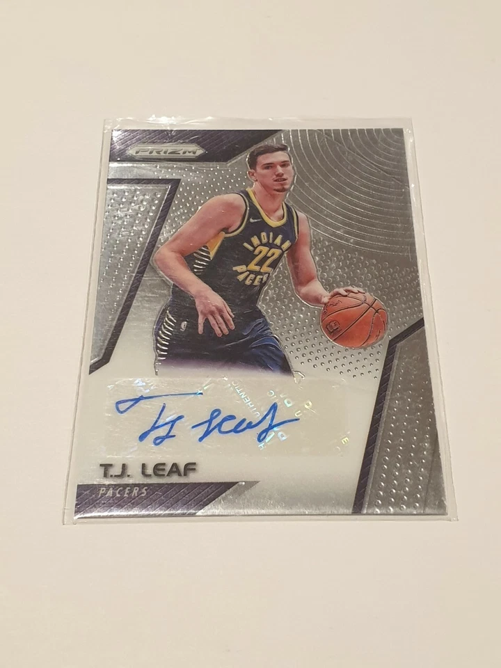 2017-18 Prizm T.J. Leaf  Autograph card  - Indiana Pacers - Image 1 of 1