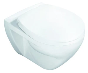 VIGOUR derby Wand-Flachspül-WC Toilette Wand-WC Klosett Klo wandhängend weiß - Bild 1 von 2