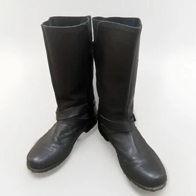 Olukai Pa'ia Women’s Size 8.5 Mustang Black Suede  Belted Pull On Boots Quality - Image 1 of 4