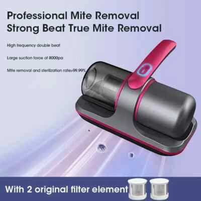 Wireless Mattress Vacuum Mite Remover Cordless Handheld Cleaner Powerful Suction - Image 1 of 4