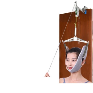 Neck Traction Stretcher Cervical Head Brace Device Home Over Door Pain Relief - Picture 1 of 7