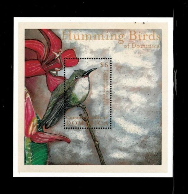 VINTAGE CLASSICS Dominica 2000 Humming Bird- Souvenir Stamp Sheet Scott 2256 MNH - Image 1 of 1