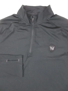 Jersey grande para hombre Rhone Courtside 1/4 cremallera negro WHOOP - Imagen 1 de 6