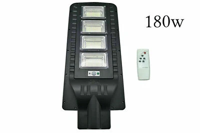 FOYU Lampione stradale faro led 180w con pannello solare luce fredda crepuscolare