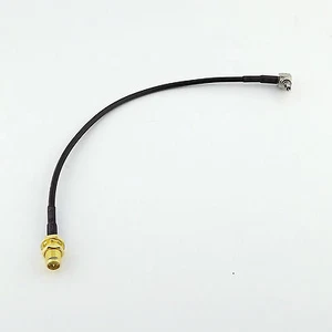 CRC9 Male Right Angle to RP-SMA Female Plug RG174 Cable Huawei USB 3G Modem 8 in - Picture 1 of 5