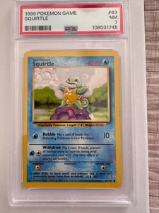 1999 Base Set Squirtle PSA 7 Unlimited - Picture 1 of 3