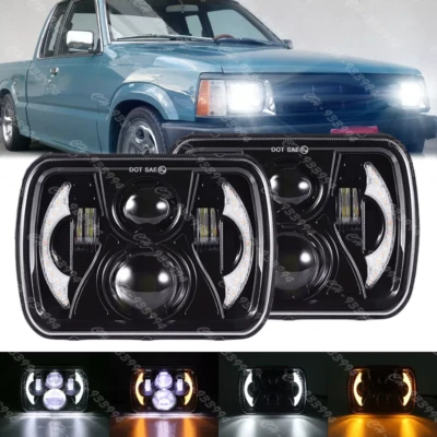 Nuevo par de faros LED Hi&Lo de 5x7 7X6" pulgadas para Mazda B2000 B2200 B2600 Foto 1 de 4